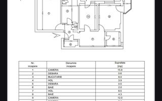 Apartament 3 camere decomandat, etaj 3, zona Poșta Română Păcurari, Iași - Poză 1