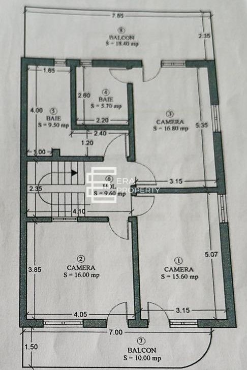 Duplex  5 camere -185 mp utili- pivnita - Selimbar - Schiță 13