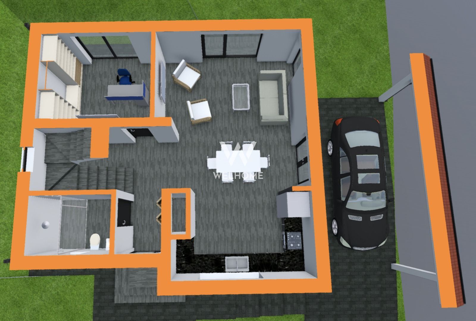 Casa Individuala cu CARPORT si teren 500 mp Selimbar-Sibiu - Poză 6