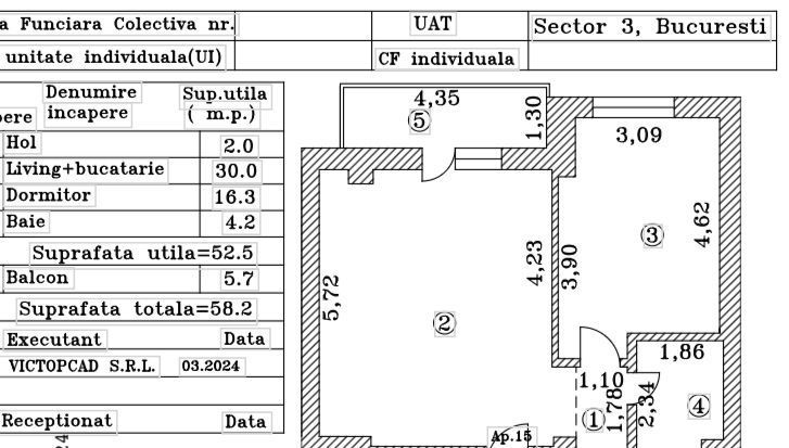 Apartament 2 camere Titan Nicolae Grigorescu Str Malva Bloc 2024 - Poză 2