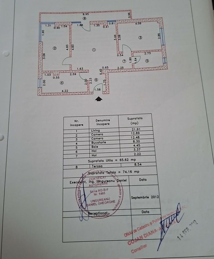 3 camere | 65,62 mp utili | Etaj 1 | Loc de parcare - Poză 15