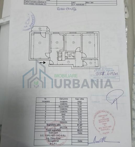 Apartament 3 camere decomandat - Poză 8