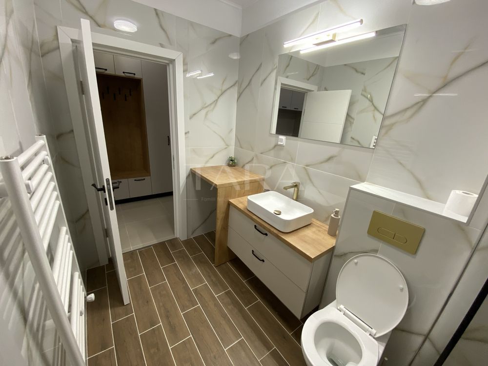 Apartament nou cu 2 camere, balcon de 8 mp, parcare cu CF, Florești. - Poză 8