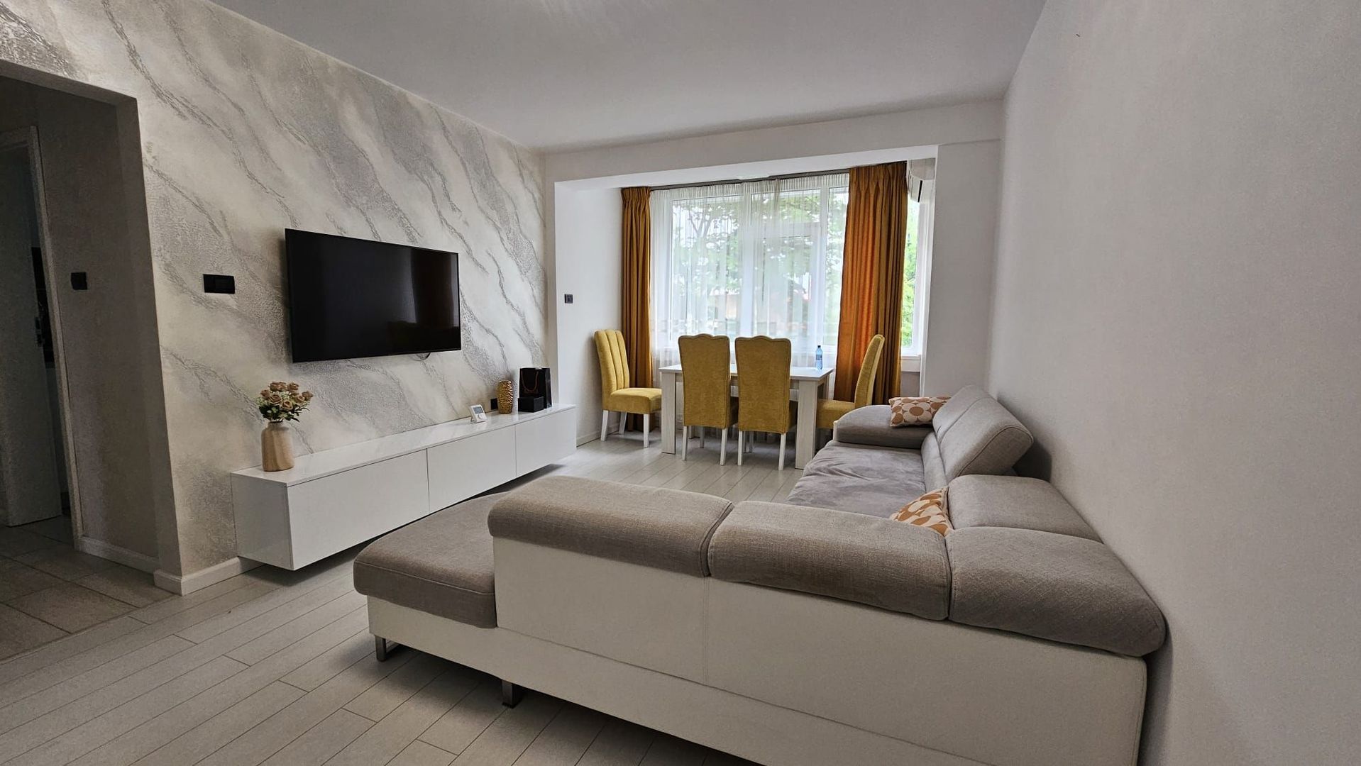 Inchiriez apartament 3 camere – Tiglina 3, etaj 1, mobilat si utilat - Poză 2