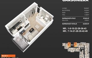 Garsoniera / 40.90 mp/ Popesti Leordeni/ zona Berceni - Poză 1