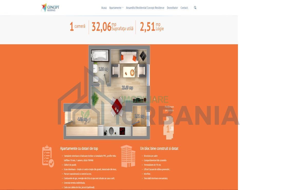 #, inchiriez apartament 1 camera - Pacurari Concept Residence - Poză 8