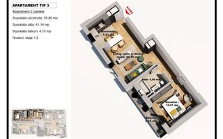 Aprtament Studio Kamsas Baba Novac - Poză 3