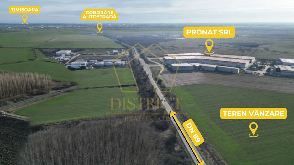 COM 0% Parcele de teren intravilan industrial cu utilitati | Sanandrei - Poză 4