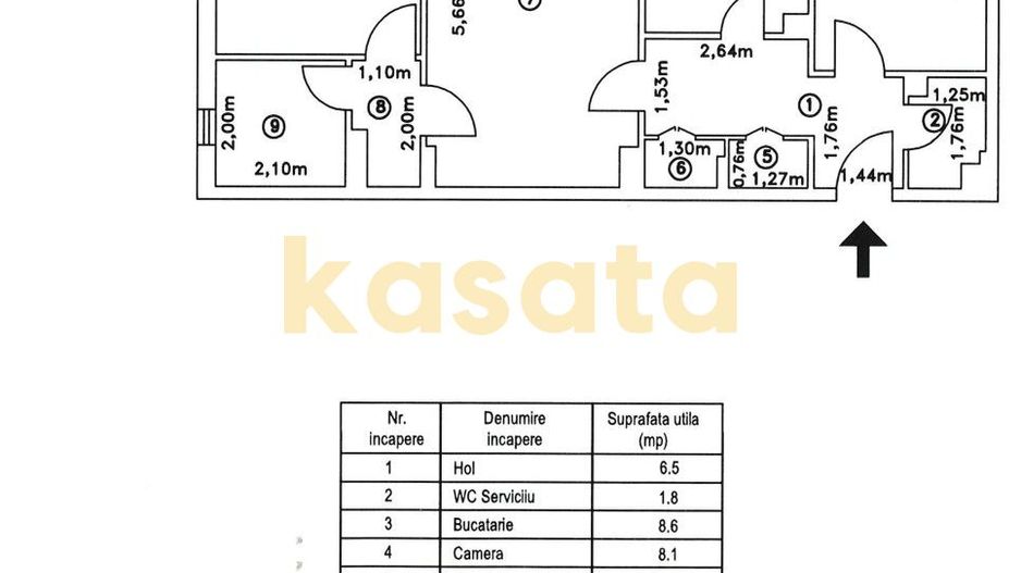 3 Camere 🏡 | Drumul Taberei 📍 | 2 Băi 🚿 | 2 Balcoane 🌇 - Schiță 25