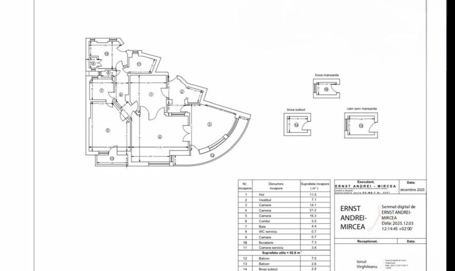 Apartament decomandat, 4 camere, 112mp, Maria Rosetti - Poză 10