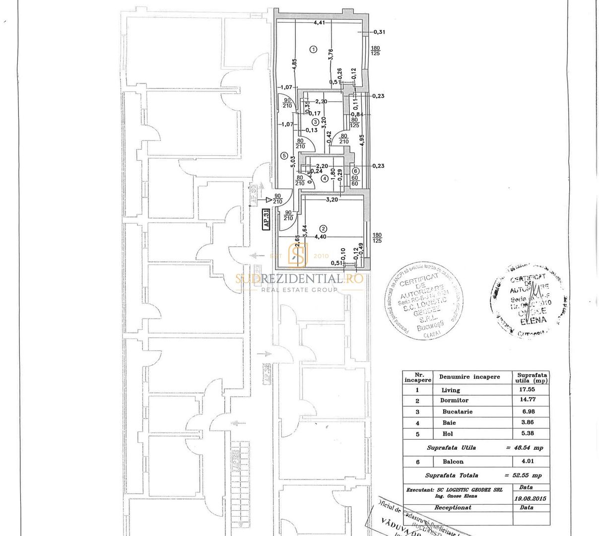 Apartament 2 camere | mobilat & utilat | Drumul Binelui, Sector 4 - Schiță 8