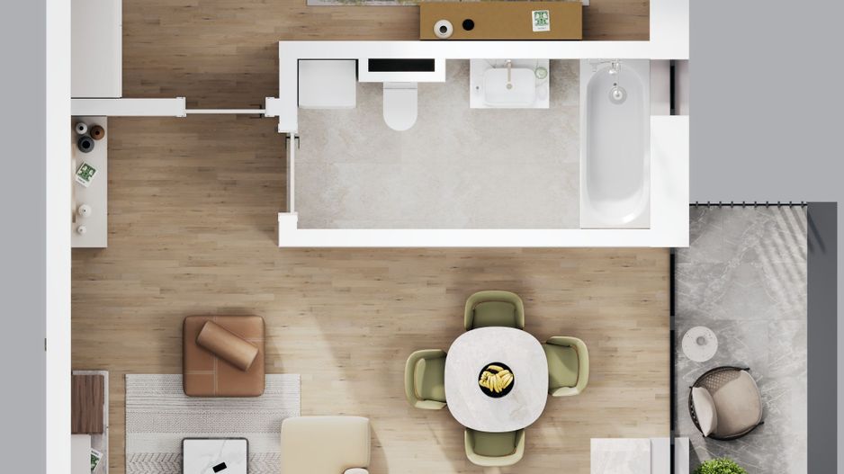 Comision 0% Apartament 2 camere | Proiect NZEB | Zonă de Nord Timișoara | - Poză 2