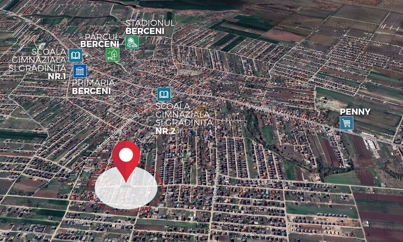 Lot de teren de vanzare, Comuna Berceni, 300 mp, locatie excelenta - Poză 3