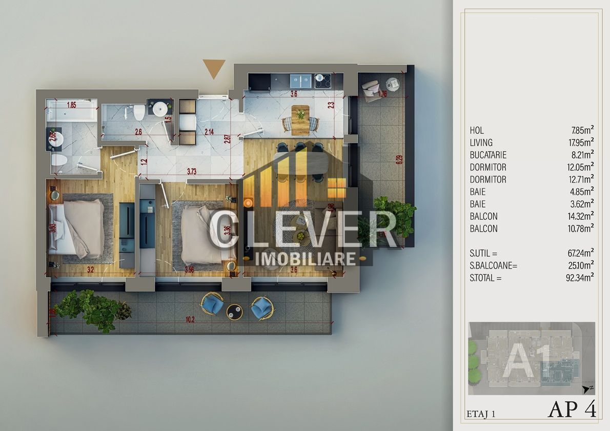 3 Camere Incalzire in Pardoseala-Theodor Pallady-Comision 0 - Poză 1