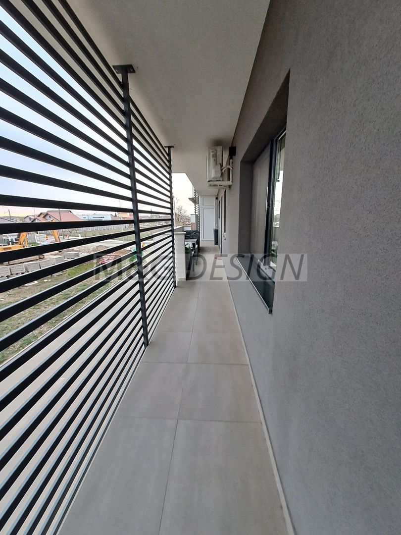 3 camere  bloc nou, 80 mp utili , balcon de 20 m - Poză 28