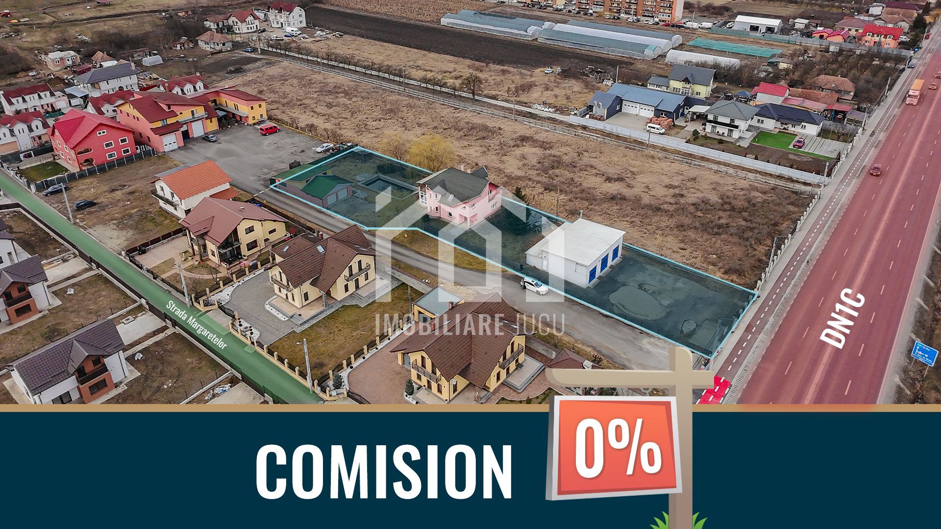 COMISION 0% Casă cu hală auto și piscină pe DN1C - Potențial comercial - Poză 1