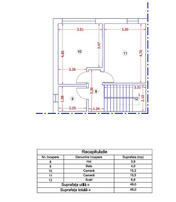Vila in Otopeni, constructie noua, moderna, acces facil, comunitate - Schiță 24