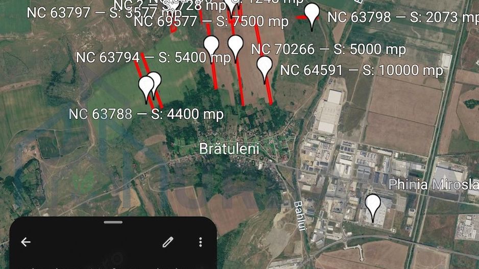 Pachet 22 parcele extravilan Miroslava, lângă platforma Phinia și Parcul Industrial Miroslava - Poză 1
