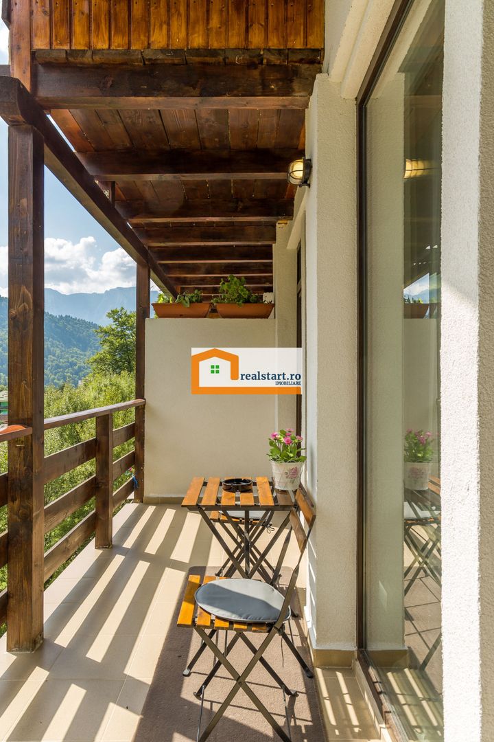 View munte,Studio Azuga, Ideal Investitie aparthotel, mobilat&utilat - Poză 21