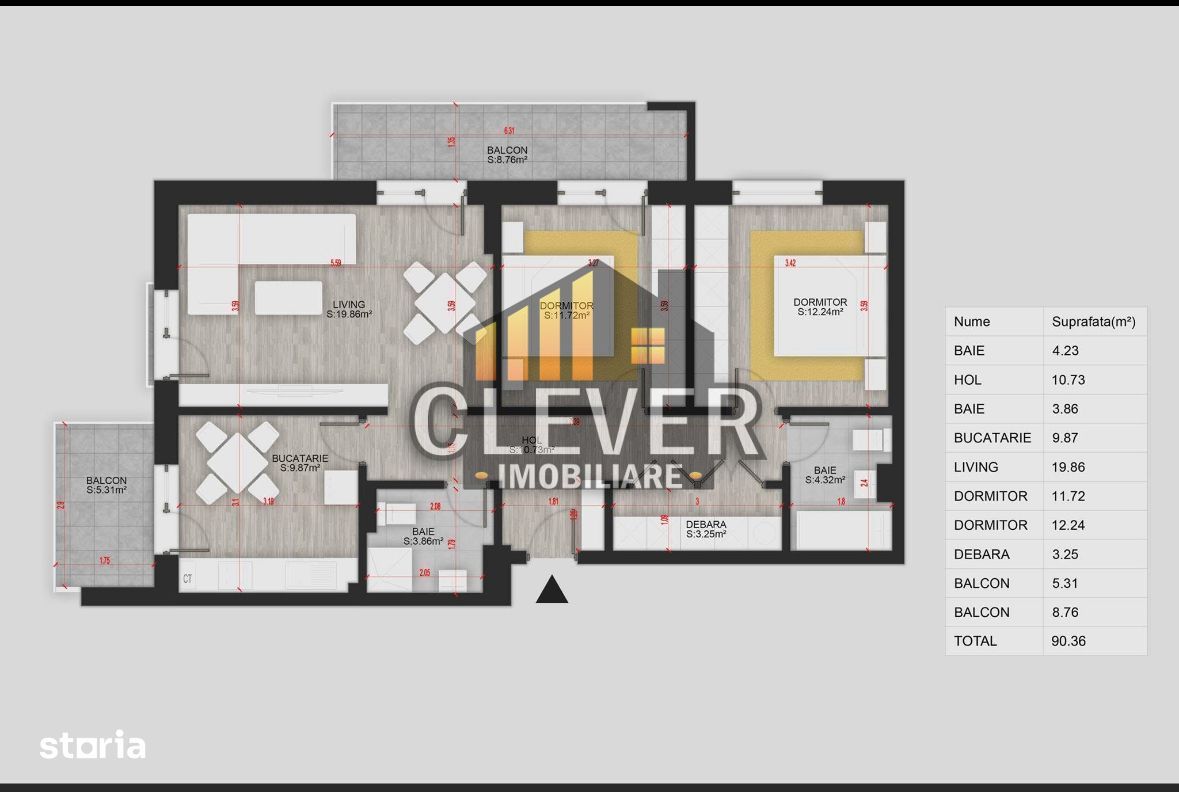 Apartament 3 camere Mobilat+Utilat Th. Pallady Metrou Teclu - Poză 2