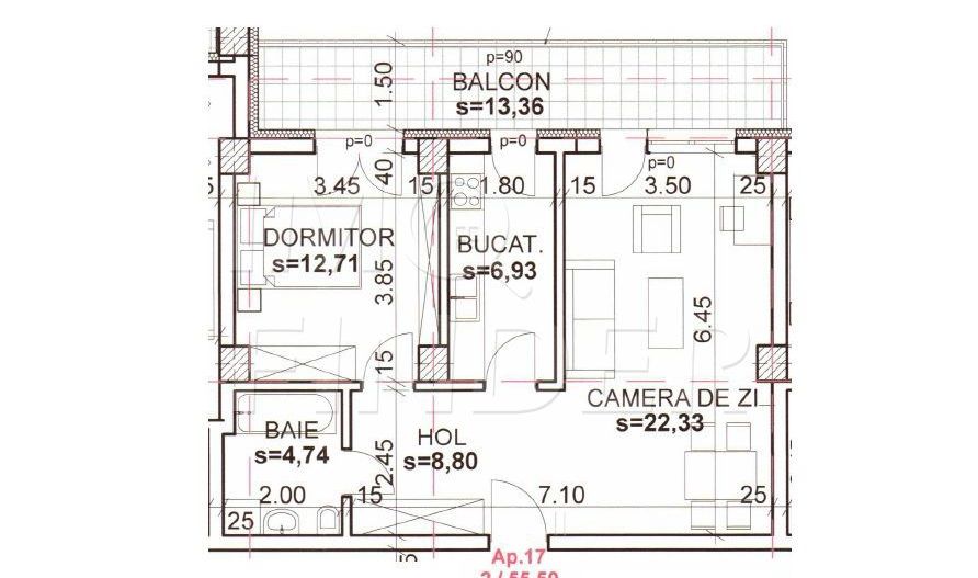 Apartament 2 camere Andrei Muresanu 56 mp utili - Poză 3