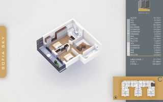 5 camere Duplex cu dressing si 3 balcoane 7 minute M Nicolae Teclu Pallady - Schiță 14