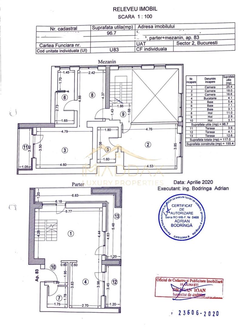Apartament  Smart tip duplex *155mp* / *111mp* gradina / Aviatiei - Schiță 34