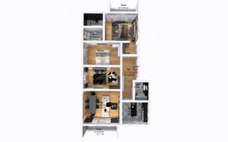 Apartament 4 camere 3 Bai Suprafata Generoasa Pallady Sector 3 - Schiță 1