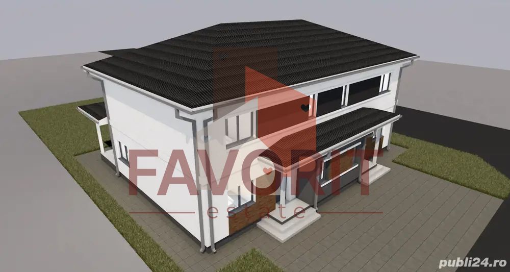 Duplex cu 4 camere de vanzare - Mosnita Noua. Zona Excelenta. - Poză 1