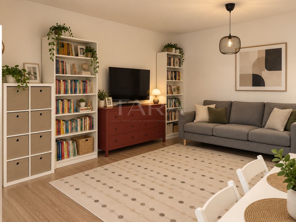 Apartament cu 2 camere, garaj subteran și boxă, zona VIVO, Florești. - Poză 2