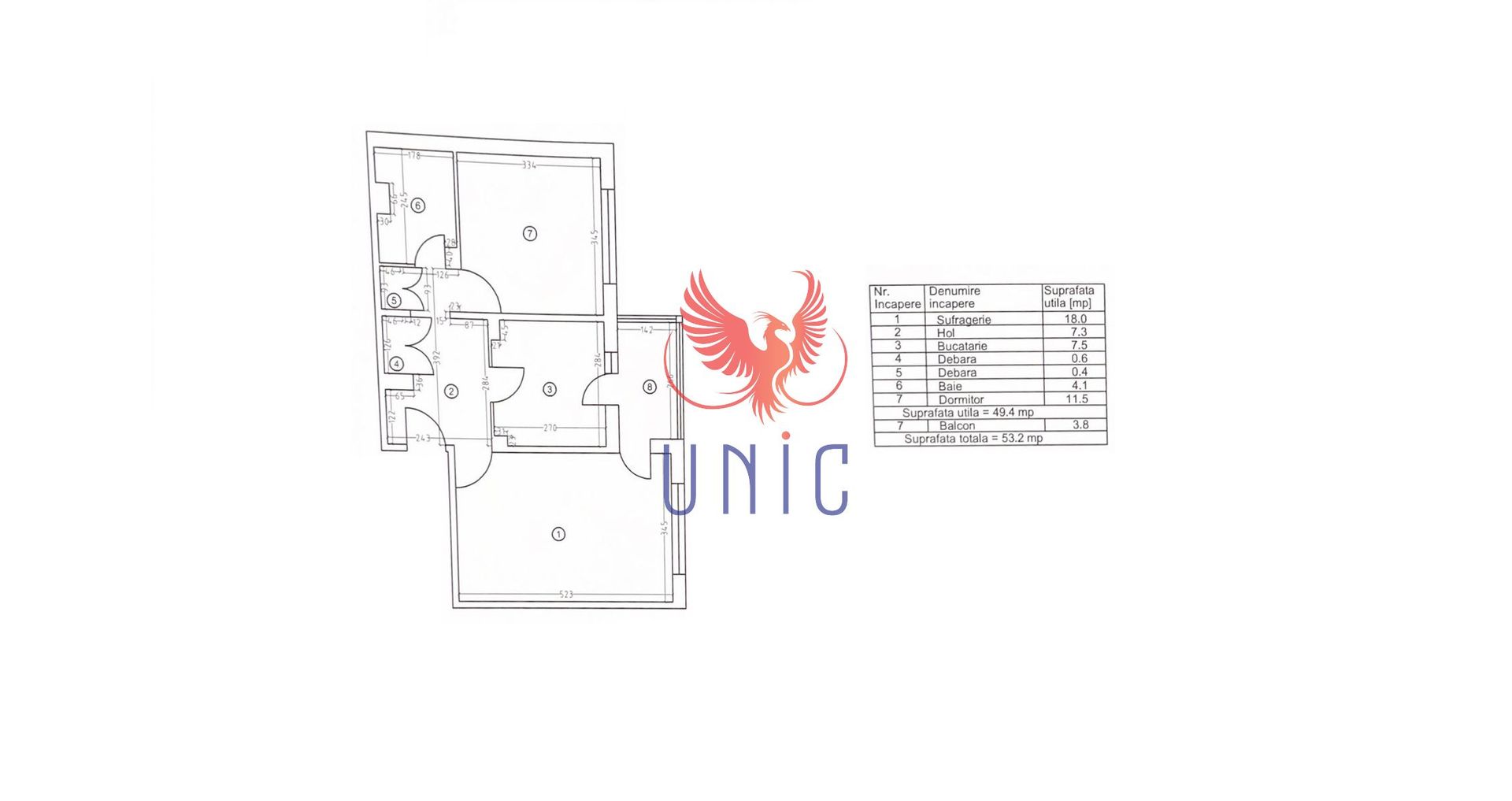 Apartament 2 camere Consul - Schiță 8