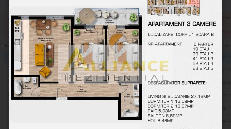 Metrou Berceni 5 minute Ap 3 Camere Finalizat - Poză 5