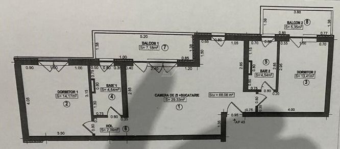Girocului - langa Esso. Lift. 70 mp, 2 bai, 2 balcoane. Loc de parcare. - Poză 11