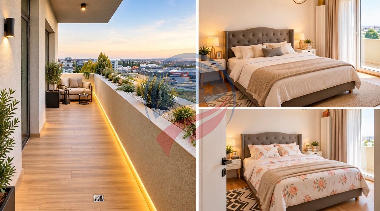 Apartament 3 camere LUX | Bloc Nou | Etaj 9 | Promenada Mall | View Superb - Poză 4