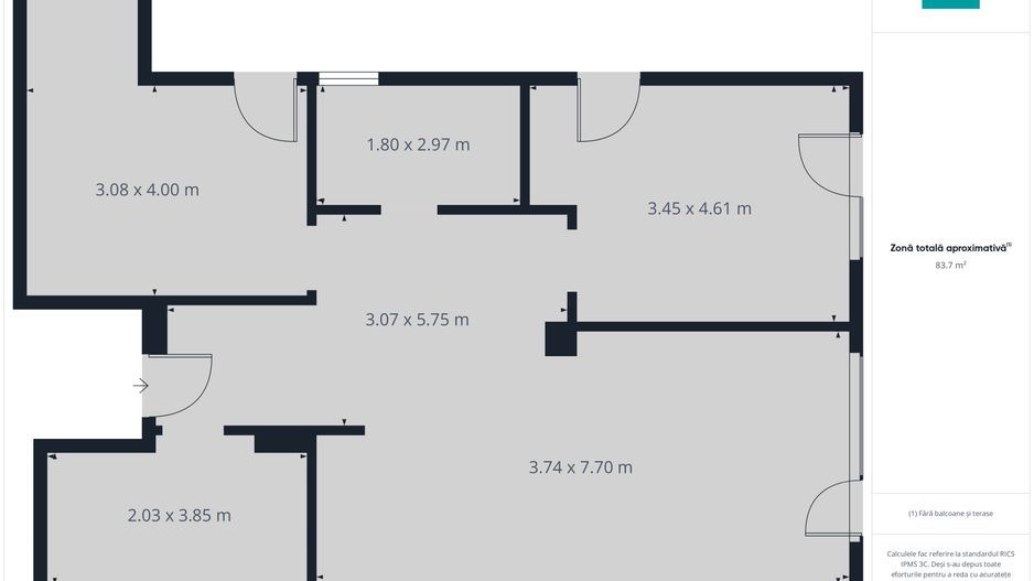 Apartament 3 camere, Iosia, 82.01 mp - Poză 10