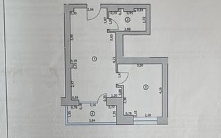 DE INCHIRIAT | STUDIO DUBLU | 2 CAMERE | PIPERA - AVIATIEI | CORTINA - Schiță 6