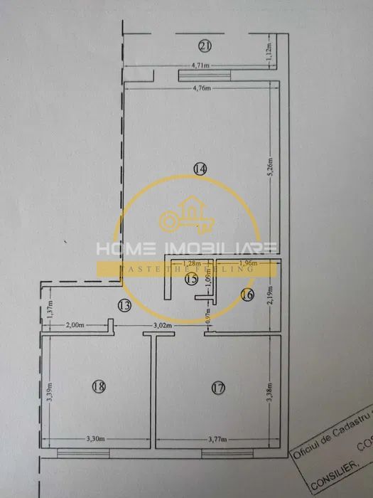 Apartament 3 cam, 60MP, Et.1/3, DC // Rediu [2 min de rond Pacurari] - Poză 15