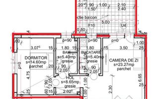 Apartament 2 camere decomandate, cu terasă de 26 mp | Andrei Mureșanu Sud - Poză 11