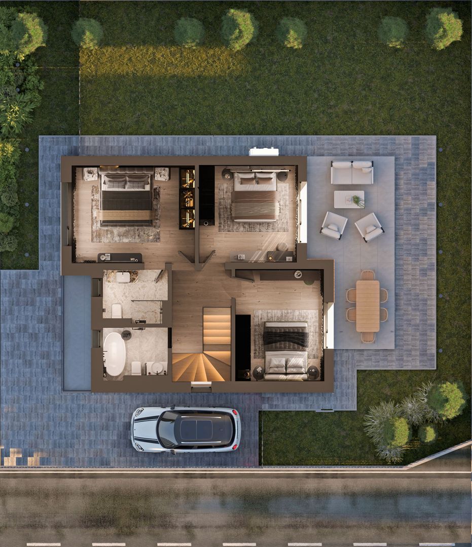 VIVO Residence | Vila P+1+Pod | 180 mp utili | 350 mp teren | Premium - Schiță 12
