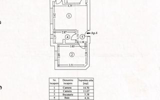 AP. 2 CAMERE BUCURESTII NOI, BLOC NOU, CENTRALA TERMICA, COMISION 0% - Schiță 8