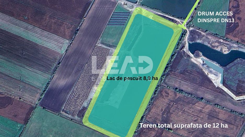 Lac de pescuit 9 ha, pe un teren intravilan de 12 ha, langa Brasov, COMISION 0% - Poză 2