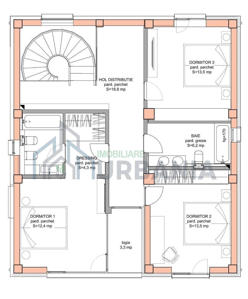 Casă modernă, 5 camere, vedere spre vii și oraș, grădină 640 mp, zona Barnova – Bucium - Poză 13