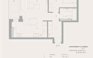 Apartament 2 camere, lift, boxe, garaj, INTABULAT - Sibiu - Schiță 7