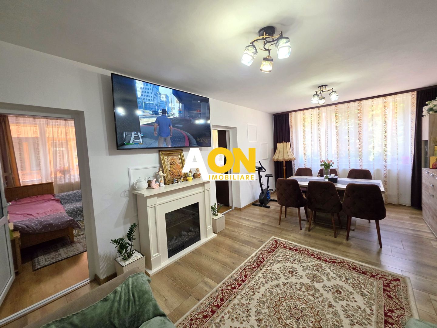 Apartament 3 camere, 2 balcoane, decomandat, mobilat, utilat, Ampoi 3 - Poză 4