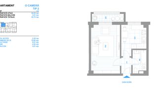 Mutare imediata! Apartament 1 camera,40 mp,73500E cu TVA-Bucium - Poză 8