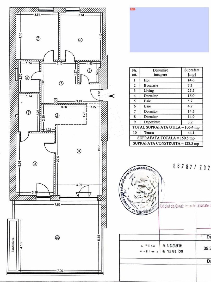 De Inchiriat – Apartament 4 Camere Timpuri Noi, bloc nou, terasă 40 mp Parcare - Poză 5