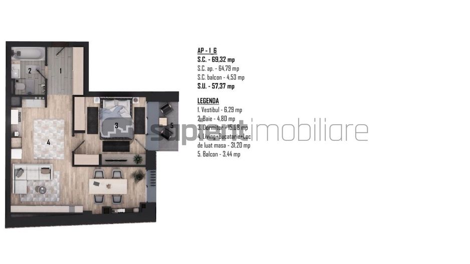 Apartament premium 2 camere | Sophie Residence | Oradea - Poză 6