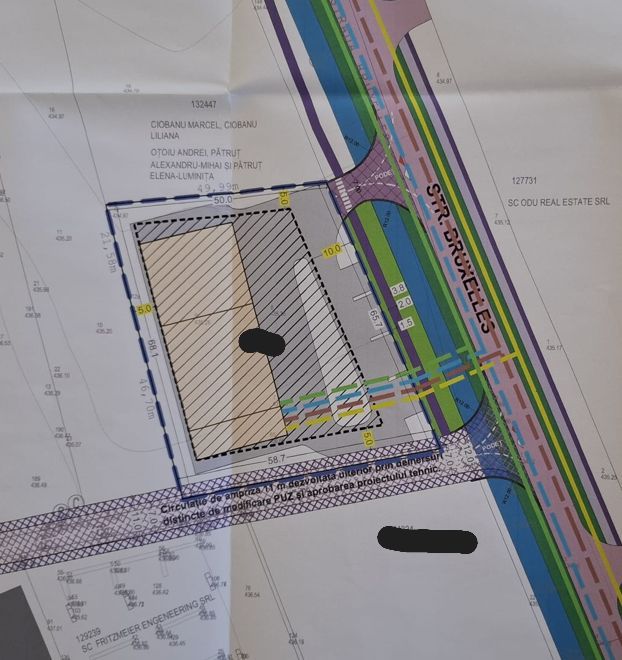 Teren industrial, foarte bine pozitionat, PUD aprobat, str. Buxelles - Sibiu - Schiță 1