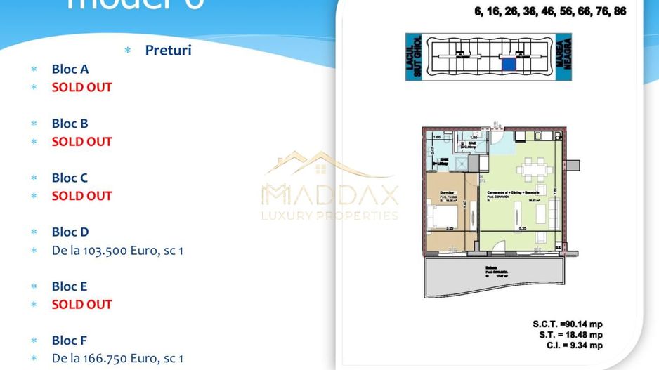 Apartament de vanzare 2 camere + 2 bai I Mamaia Nord I Malul Marii Negre - Poză 26