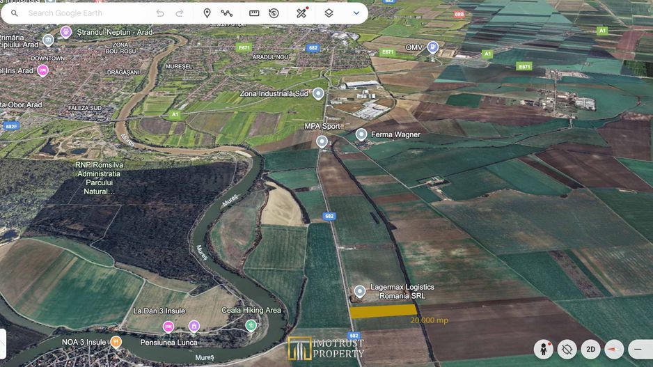 Teren industrial 20.000 mp cu acces rapid la Autostrada A1 – Arad - Poză 2